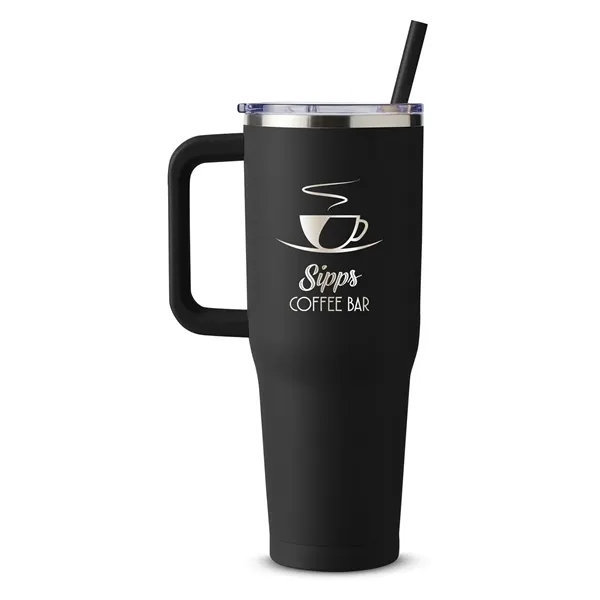 Harriton 40 oz. Vacuum Insulated Stainless Steel Travel T... - Harriton 40 oz. Vacuum Insulated Stainless Steel Travel T... - Image 7 of 40