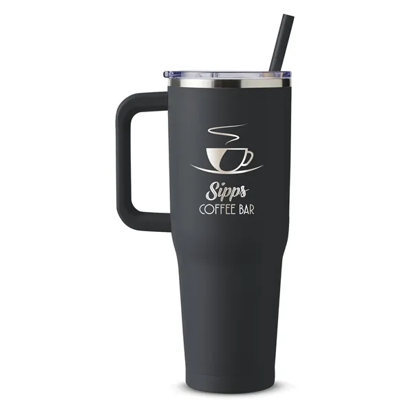 Harriton 40 oz. Vacuum Insulated Stainless Steel Travel T... - Harriton 40 oz. Vacuum Insulated Stainless Steel Travel T... - Image 18 of 40