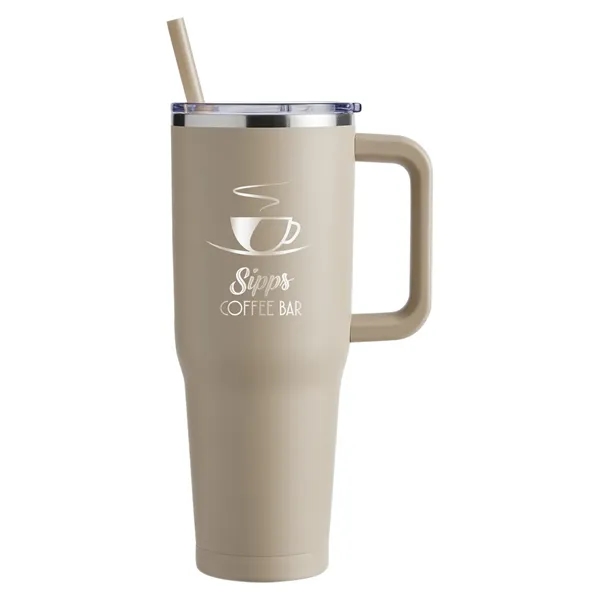 Harriton 40 oz. Vacuum Insulated Stainless Steel Travel T... - Harriton 40 oz. Vacuum Insulated Stainless Steel Travel T... - Image 22 of 40