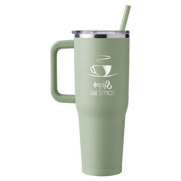 Harriton 40 oz. Vacuum Insulated Stainless Steel Travel T... - Harriton 40 oz. Vacuum Insulated Stainless Steel Travel T... - Image 33 of 40