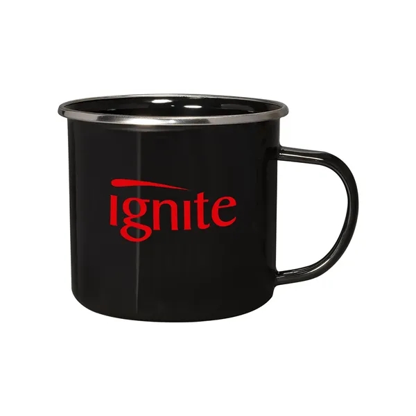 16.9 oz. Iron And Stainless Steel Log Cabin Mug - 16.9 oz. Iron And Stainless Steel Log Cabin Mug - Image 1 of 3