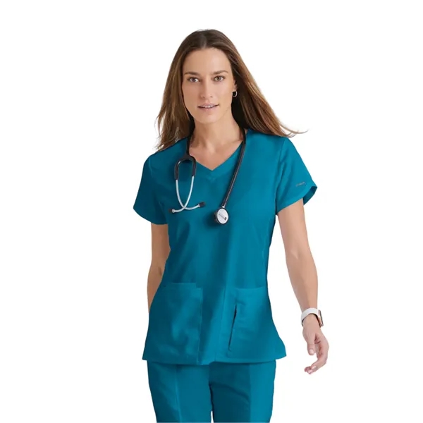 Grey's Anatomy Classic - Women's Four-Pocket V-Neck Cora ... - Grey's Anatomy Classic - Women's Four-Pocket V-Neck Cora ... - Image 0 of 17