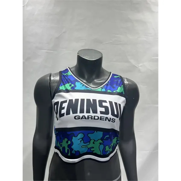 Cheerleader uniform with Sleevless Croptop and Skirt - Cheerleader uniform with Sleevless Croptop and Skirt - Image 3 of 6
