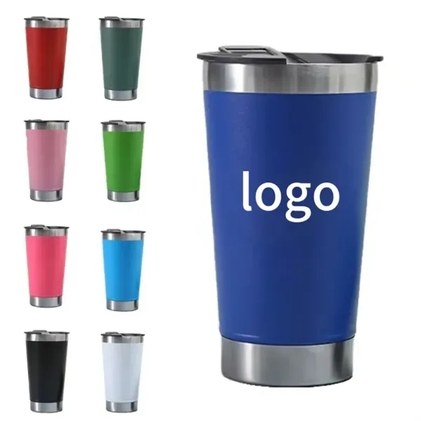 Stainless Steel Beer Mug with Bottle Opener-Keep cold or Hot - Stainless Steel Beer Mug with Bottle Opener-Keep cold or Hot - Image 0 of 4