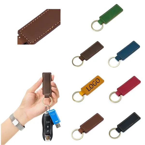 Soft  Genuine Leather Key Chain - Soft  Genuine Leather Key Chain - Image 0 of 7