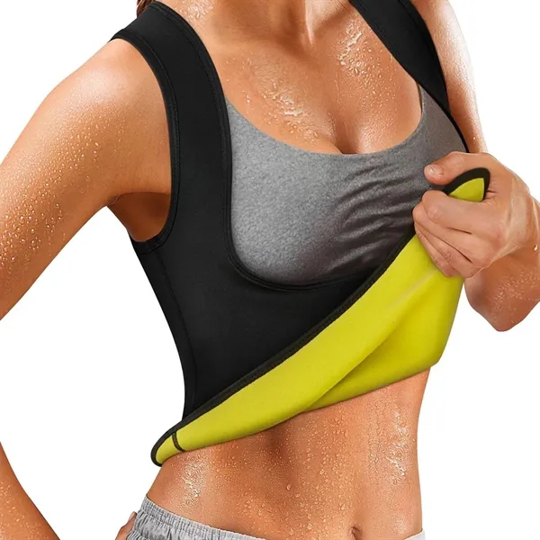 Women's Neoprene Slimming Tank Top for Workout - Women's Neoprene Slimming Tank Top for Workout - Image 2 of 5