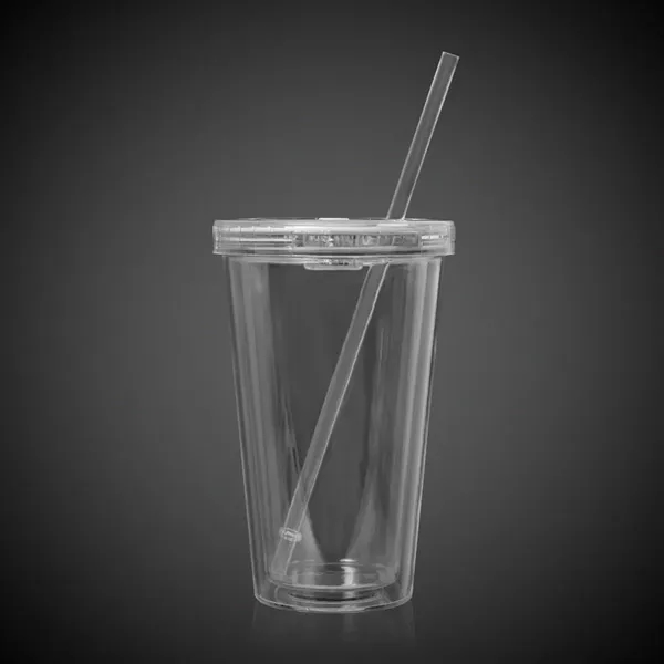 Light Up Travel Cup with Lid and Straw - Light Up Travel Cup with Lid and Straw - Image 2 of 2