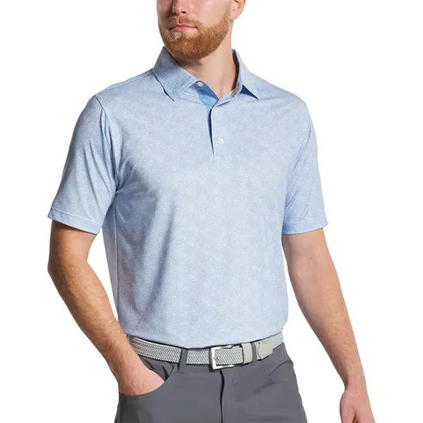 FootJoy Speckle Print Lisle Polo- Athletic Fit - FootJoy Speckle Print Lisle Polo- Athletic Fit - Image 0 of 4