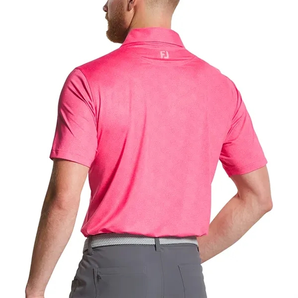 FootJoy Speckle Print Lisle Polo- Athletic Fit - FootJoy Speckle Print Lisle Polo- Athletic Fit - Image 3 of 4