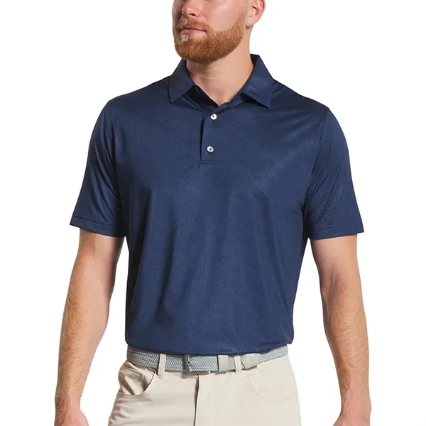 FootJoy Speckle Print Lisle Polo- Athletic Fit - FootJoy Speckle Print Lisle Polo- Athletic Fit - Image 4 of 4