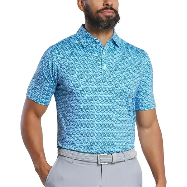FootJoy Allover Floral Lisle Polo - FootJoy Allover Floral Lisle Polo - Image 3 of 8