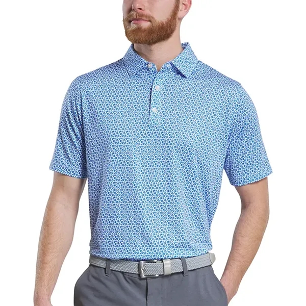 FootJoy Allover Floral Lisle Polo - FootJoy Allover Floral Lisle Polo - Image 8 of 8