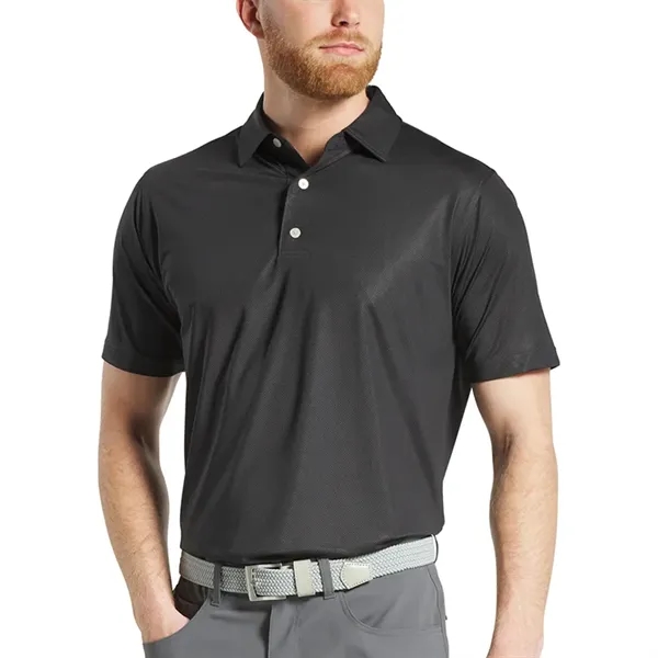 FootJoy Tonal Dot Print Lisle Polo - Athletic Fit - FootJoy Tonal Dot Print Lisle Polo - Athletic Fit - Image 4 of 5