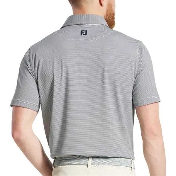 FootJoy MicroFeeder Stripe Lisle Polo - FootJoy MicroFeeder Stripe Lisle Polo - Image 1 of 10