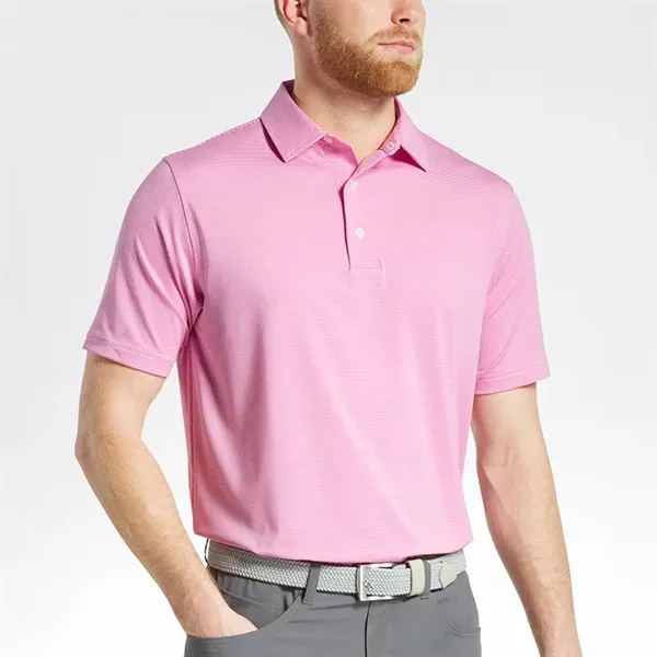 FootJoy MicroFeeder Stripe Lisle Polo - FootJoy MicroFeeder Stripe Lisle Polo - Image 7 of 10