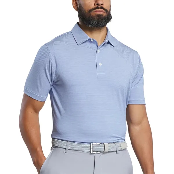 FootJoy MicroFeeder Stripe Lisle Polo - FootJoy MicroFeeder Stripe Lisle Polo - Image 10 of 10