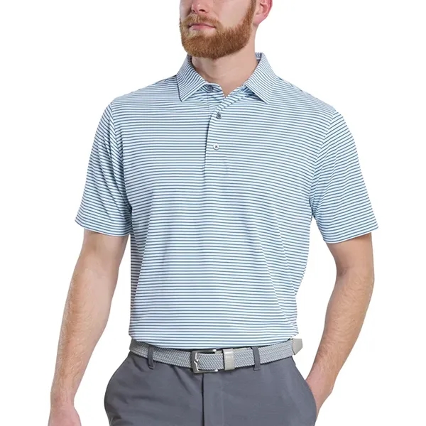 FootJoy MultiStripe Stretch Pique Polo - Athletic Fit - FootJoy MultiStripe Stretch Pique Polo - Athletic Fit - Image 0 of 5