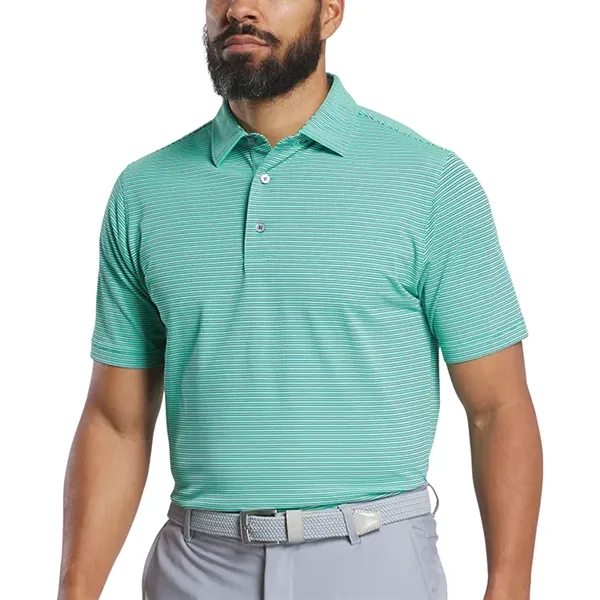 FootJoy MultiStripe Stretch Pique Polo - Athletic Fit - FootJoy MultiStripe Stretch Pique Polo - Athletic Fit - Image 4 of 5