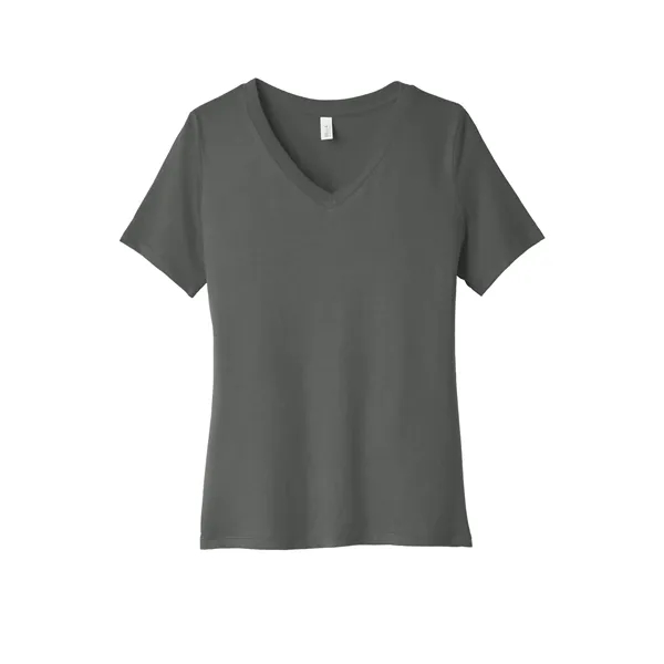 BELLA+CANVAS Women's Relaxed Jersey Short Sleeve V-Neck Tee. - BELLA+CANVAS Women's Relaxed Jersey Short Sleeve V-Neck Tee. - Image 4 of 35