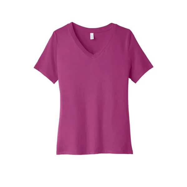 BELLA+CANVAS Women's Relaxed Jersey Short Sleeve V-Neck Tee. - BELLA+CANVAS Women's Relaxed Jersey Short Sleeve V-Neck Tee. - Image 8 of 35