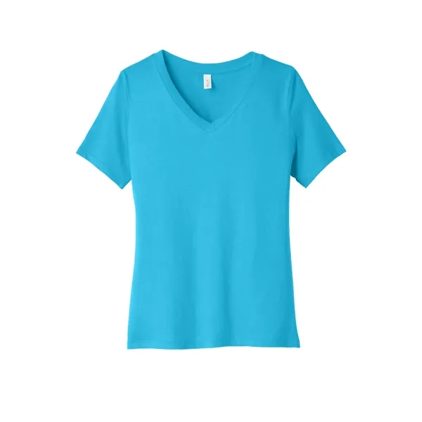 BELLA+CANVAS Women's Relaxed Jersey Short Sleeve V-Neck Tee. - BELLA+CANVAS Women's Relaxed Jersey Short Sleeve V-Neck Tee. - Image 9 of 35