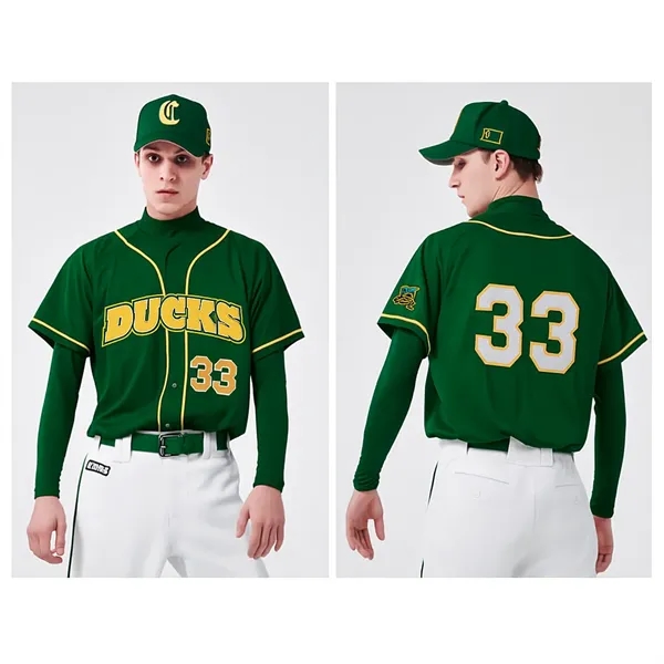 Premium Baseball Jersey Solid Color Full-Button - (Unisex) - Premium Baseball Jersey Solid Color Full-Button - (Unisex) - Image 0 of 0