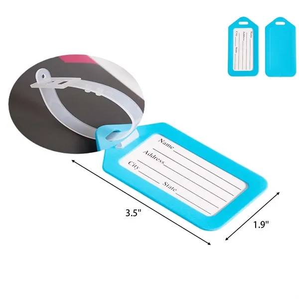 pp hard plastic luggage tag - pp hard plastic luggage tag - Image 1 of 2