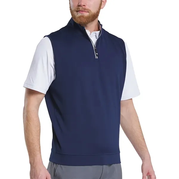 FootJoy Approach Quarter Zip Pullover Vest (Gathered Waist) - FootJoy Approach Quarter Zip Pullover Vest (Gathered Waist) - Image 0 of 4