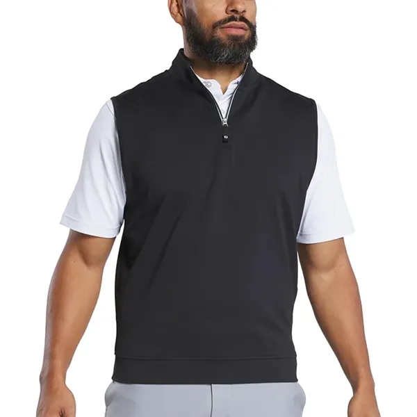 FootJoy Approach Quarter Zip Pullover Vest (Gathered Waist) - FootJoy Approach Quarter Zip Pullover Vest (Gathered Waist) - Image 4 of 4