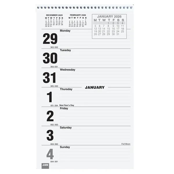 Refill Pads for Weekly Wall Calendars - Monday Start - Refill Pads for Weekly Wall Calendars - Monday Start - Image 0 of 0