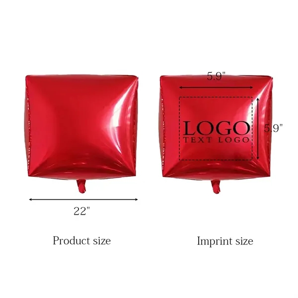 Square Mylar Balloon - Square Mylar Balloon - Image 2 of 7