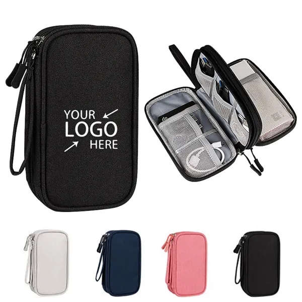 Multi Functional Portable Electronics Travel Organizer - Multi Functional Portable Electronics Travel Organizer - Image 0 of 5