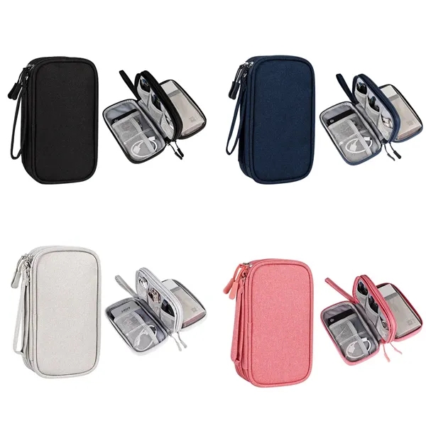 Multi Functional Portable Electronics Travel Organizer - Multi Functional Portable Electronics Travel Organizer - Image 1 of 5