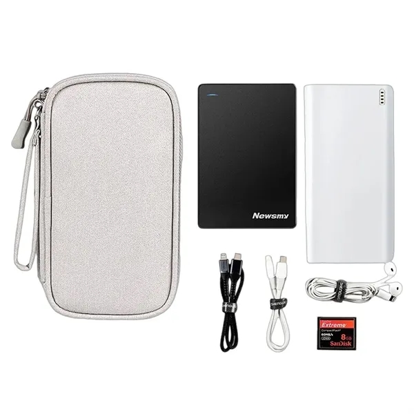 Multi Functional Portable Electronics Travel Organizer - Multi Functional Portable Electronics Travel Organizer - Image 3 of 5