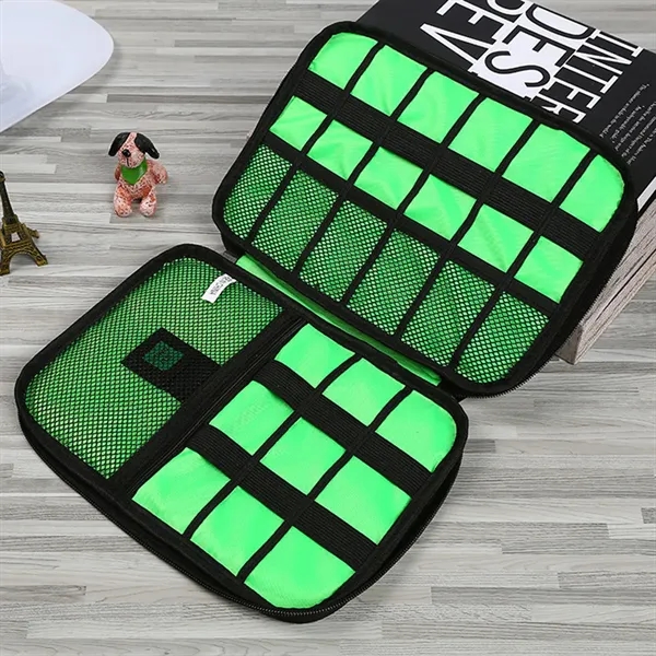 Travel Custom Portable Waterproof Cable Organizer Bag - Travel Custom Portable Waterproof Cable Organizer Bag - Image 3 of 5