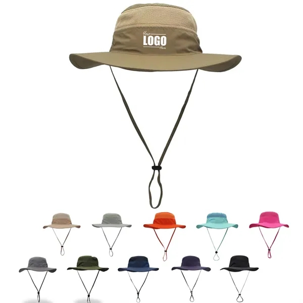 Unisex UPF 50+ Wide Brim Sun Hat - Unisex UPF 50+ Wide Brim Sun Hat - Image 0 of 3