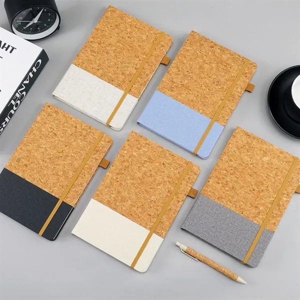 A5 Cork Journal Notebook & Pen Set - A5 Cork Journal Notebook & Pen Set - Image 1 of 4