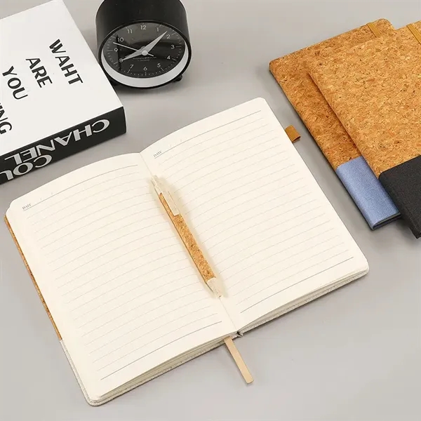A5 Cork Journal Notebook & Pen Set - A5 Cork Journal Notebook & Pen Set - Image 3 of 4