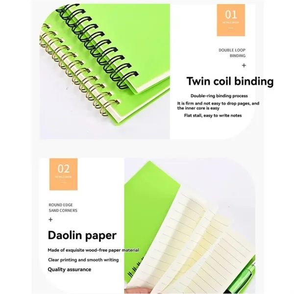 A6 Spiral Notebook with Pen Set - A6 Spiral Notebook with Pen Set - Image 1 of 2
