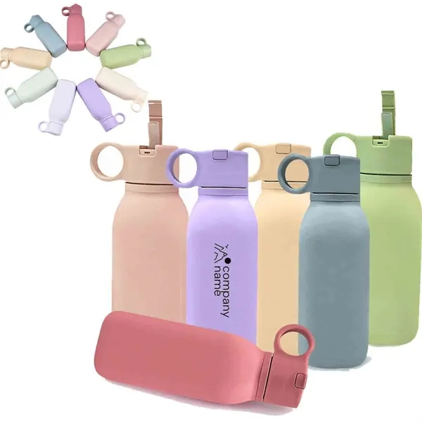 Silicone Bottle With Straw For Toddlers & Kids - Silicone Bottle With Straw For Toddlers & Kids - Image 0 of 3