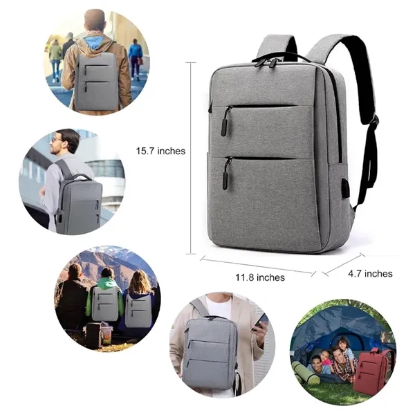 Business Travel Laptop Backpack with Charging Port - Business Travel Laptop Backpack with Charging Port - Image 4 of 4