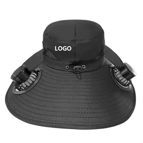 Solar Fan Sunshade Hat - Solar Fan Sunshade Hat - Image 2 of 4
