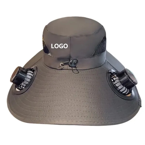 Solar Fan Sunshade Hat - Solar Fan Sunshade Hat - Image 4 of 4