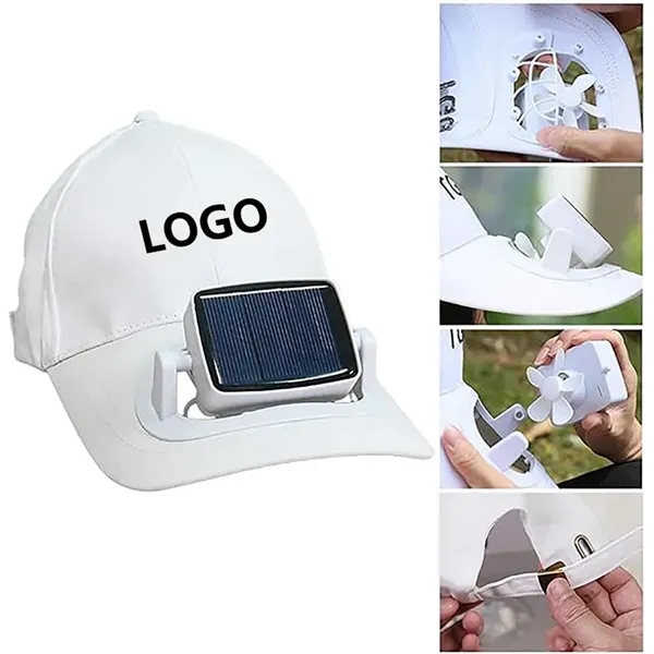 Hat With Fan Solar Charging - Hat With Fan Solar Charging - Image 0 of 2