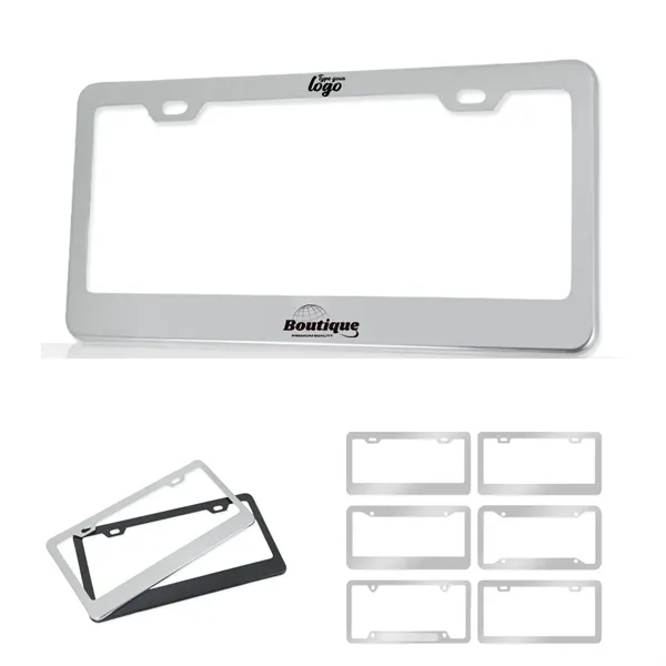 Custom Stainless Steel License Plate Frame US Standard Fit - Custom Stainless Steel License Plate Frame US Standard Fit - Image 0 of 3
