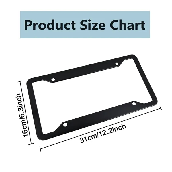 Custom Stainless Steel License Plate Frame US Standard Fit - Custom Stainless Steel License Plate Frame US Standard Fit - Image 1 of 3