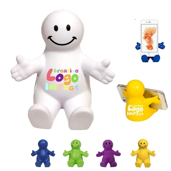 Smile Man Phone Stand And Stress Ball - Smile Man Phone Stand And Stress Ball - Image 0 of 2