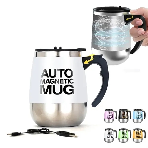 14oz USB Charging Magnetic Mixing Mug Self Stirring Cup - 14oz USB Charging Magnetic Mixing Mug Self Stirring Cup - Image 0 of 3