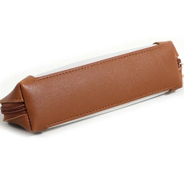 Large Capacity Waterproof Transparent PU Zipper Pencil Case - Large Capacity Waterproof Transparent PU Zipper Pencil Case - Image 3 of 4