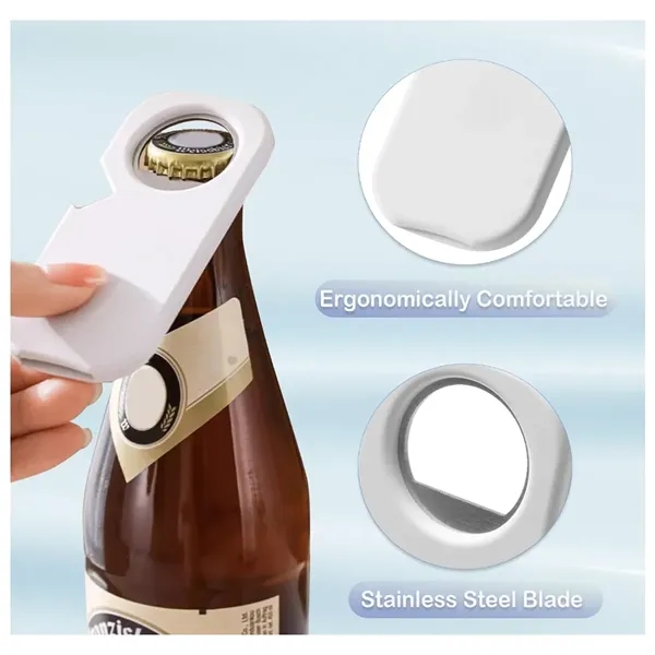 3 in 1 Magnetic Bottle Opener for Fridge Can Jar Beer Soda - 3 in 1 Magnetic Bottle Opener for Fridge Can Jar Beer Soda - Image 2 of 3